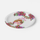 Moederdag voor papieren borden papieren bordje (Gekanteld)