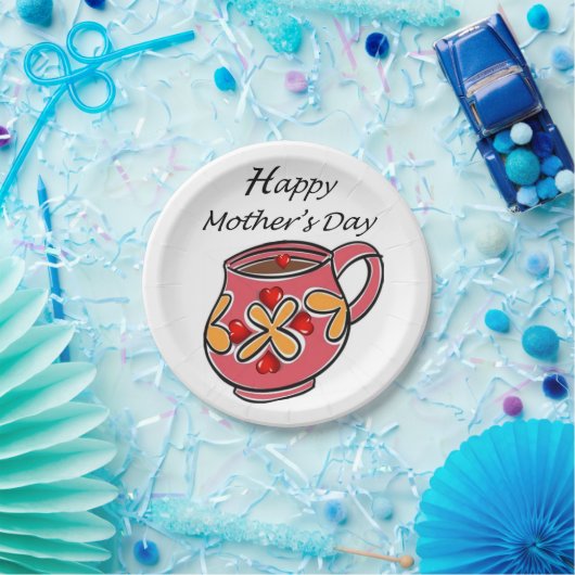 Moederdag voor papieren borden papieren bordje (Feest)