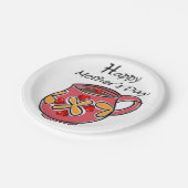 Moederdag voor papieren borden papieren bordje (Gekanteld)