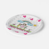 Moederdag voor papieren borden papieren bordje (Gekanteld)