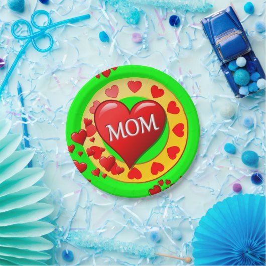 Moederdag voor papieren borden papieren bordje (Feest)