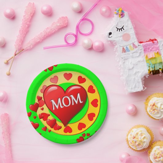 Moederdag voor papieren borden papieren bordje (Feest)