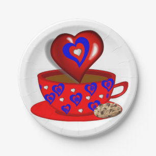 Moederdag voor papieren borden papieren bordje