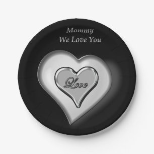 Moederdag voor papieren borden papieren bordje