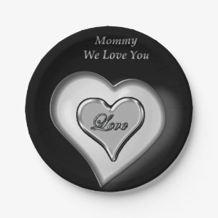 Moederdag voor papieren borden papieren bordje