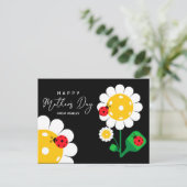 Moederdag voor Pickleball Mam, zwart Briefkaart (Staand voorkant)