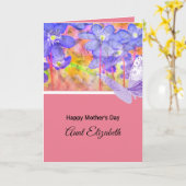 Moederdag voor tante Wenskaart Kaart (Gele Bloem)