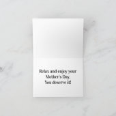 Moederdag voor toegewezen Rozen Bedankkaart (Binnen)