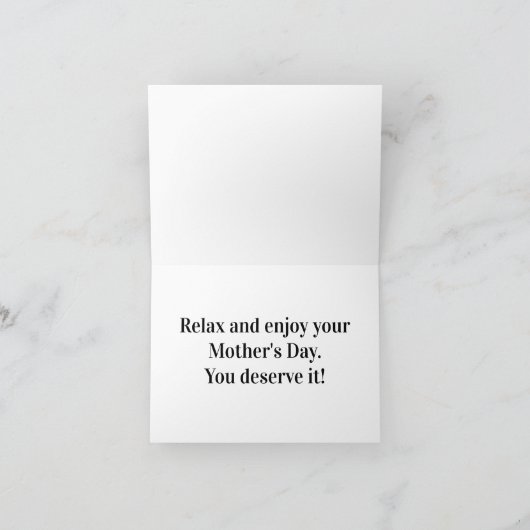 Moederdag voor toegewezen Rozen Bedankkaart (Binnen)