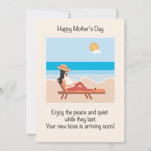 Moederdag voor toekomstige moeders feestdagenkaart (Voorkant)