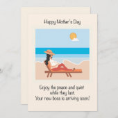 Moederdag voor toekomstige moeders feestdagenkaart (Voorkant / Achterkant)