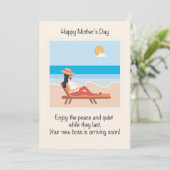 Moederdag voor toekomstige moeders feestdagenkaart (Staand voorkant)