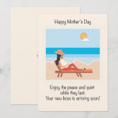 Moederdag voor verwachte moeders feestdagenkaart (Voorkant / Achterkant)