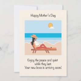 Moederdag voor verwachte moeders feestdagenkaart