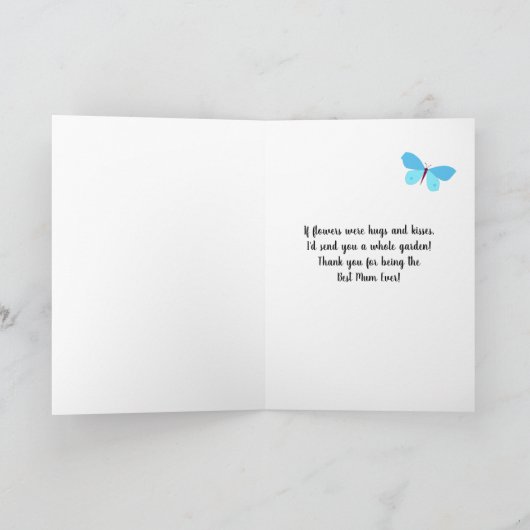 Moederdag Voor Vriend met  Bloemengrens Kaart (Binnen)