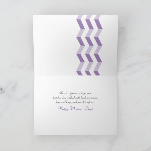 Moederdag voor Zuster Chevrons met Frans Lijst Kaart (Binnen)