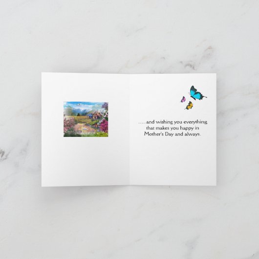 Moederdag Vouwkaart Kaart (Binnen)