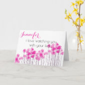 Moederdag Vriend Ik hou van kijken Kaart (Gele Bloem)