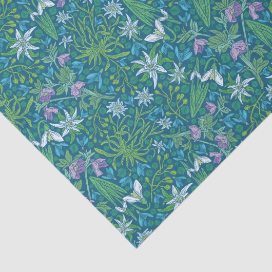 Moederdag Vroege lentbloemen Daffodil Crocus Tissuepapier (Detail)