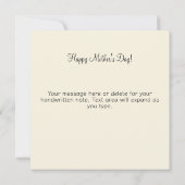 Moederdag Vrouw en Kind in Bloemenveld Kaart (Achterkant)