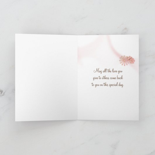 Moederdag vrouw met doorsnede Pet Kaart (Binnen)