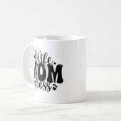 Moederdag VROUW MOEDER BAAS Koffiemok (Voorkant links)