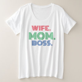 Moederdag vrouw moeder baas T-shirt
