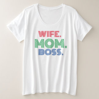 Moederdag vrouw moeder baas T-shirt