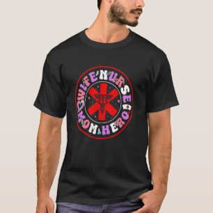 Moederdag VROUW VERPLEEGSTER MOEDER HELD RN Vrouwe T-shirt