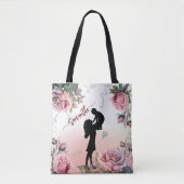 Moederdag Vrouwen met een kind Tote Bag (Voorkant)