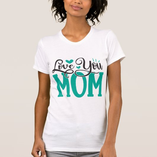 moederdag vrouwen witT-shirt dochter liefde citaat T-shirt (Voorkant)
