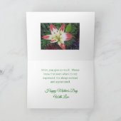 Moederdag Waardering /  DAYLILY Kaart (Binnen)