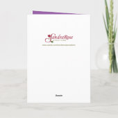 Moederdag Warm Wish Paarse Wildflower, Religiou Kaart (Achterkant)