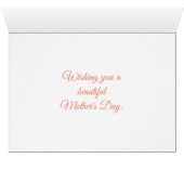 Moederdag wasberen Kaart (Binenzijde Horizontaal (Onderkant))