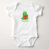Moederdag Watermelon Baby Dragon gepersonaliseerd. Romper (Voorkant)