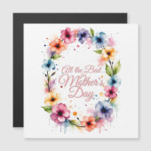 Moederdag Waterverf bloemenkrans (Voorkant / Achterkant)
