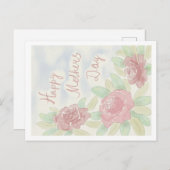 Moederdag waterverf briefkaart (Voorkant / Achterkant)