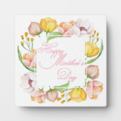 Moederdag waterverf floraal fotoplaat (Voorkant)