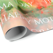 Moederdag Waterverf Floral Cadeaupapier (Rol Hoek)