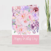 Moederdag Waterverf Levendig Bloemstuk Kaart (Voorkant)