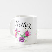 moederdag Waterverf Mok bloemen (Voorkant links)