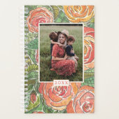 Moederdag Waterverf Rozen Moeder Fotoplanner Planner (Voorkant)