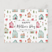 Moederdag Waterverf vastgoed Feestdagenkaart (Voorkant)
