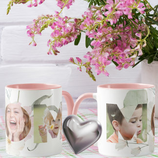 Moederdag Waterverf Wilde Bloemen Foto Mok