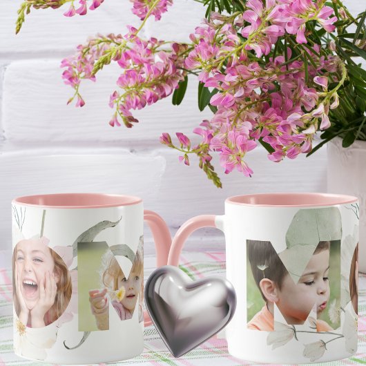 Moederdag Waterverf Wilde Bloemen Foto Mok