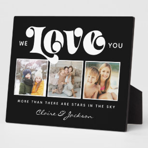 Moederdag We houden van Foto Collage van je moeder Fotoplaat