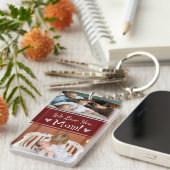 moederdag We houden van je moeder 4 foto Sleutelhanger (Voorkant Rechts)