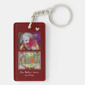 moederdag We houden van je moeder 4 foto Sleutelhanger (achterkant)