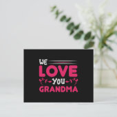Moederdag - We houden van je oma Briefkaart (Staand voorkant)