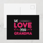 Moederdag - We houden van je oma Briefkaart (Voorkant / Achterkant)